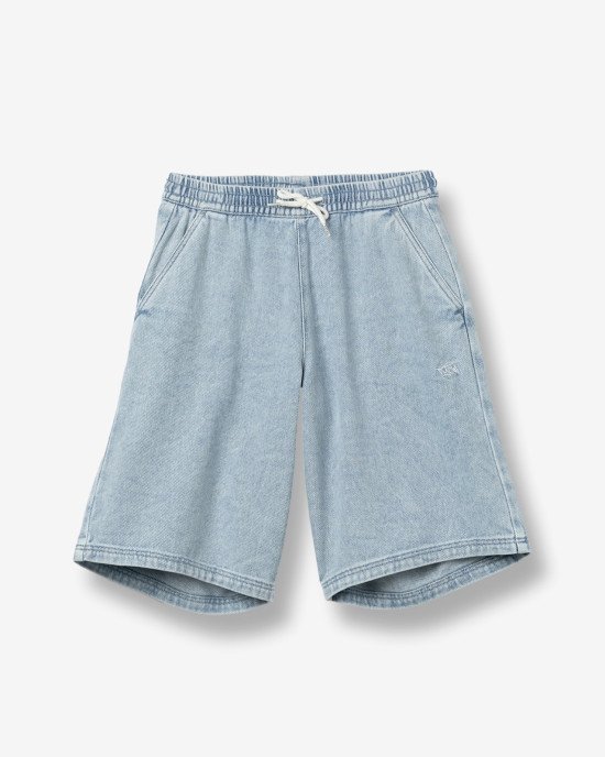 Шорты baggy свободного кроя голубого цвета 
