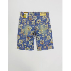 Шорты slim fit в цветочный принт