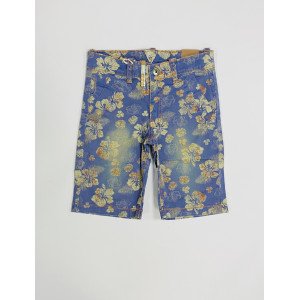 Шорты slim fit в цветочный принт