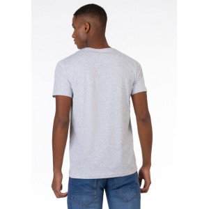 Футболка Slim Fit серого цвета 