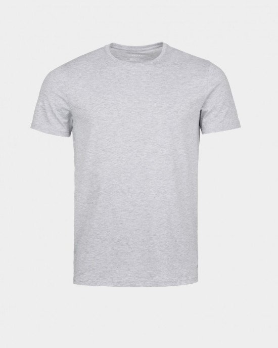 Футболка Slim Fit серого цвета