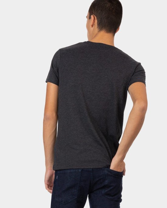 Футболка slim fit графитового цвета