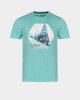 Футболка slim fit ярко - зеленого цвета в принт