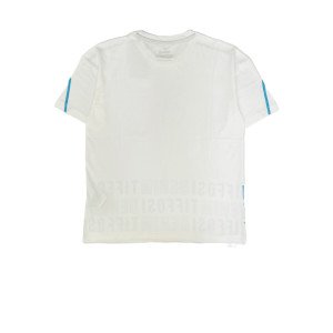 Футболка loose fit белого цвета с текстовым принтом Футболка loose fit белого цвета с текстовым принтом