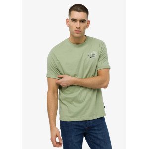 Футболка Regular Fit зеленого цвета в принт 