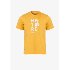 Футболка regular fit желтого цвета 