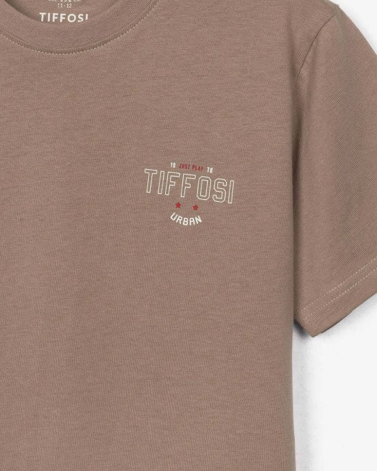 Футболка бренда Tiffosi бежевого цвета 