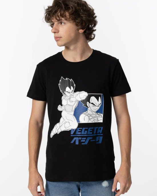 Футболка черного цвета с принтом dragon ball