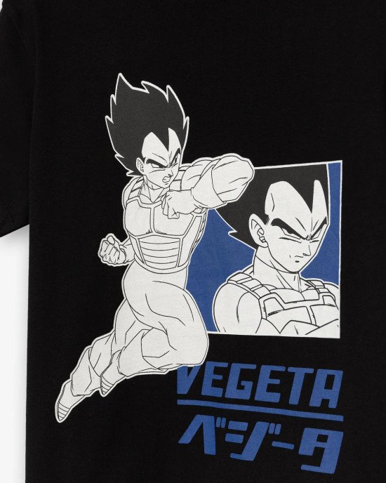 Футболка черного цвета с принтом dragon ball