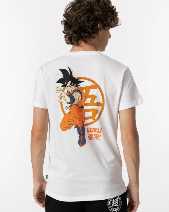 Футболка с принтом dragon ball на спине 