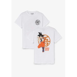 Футболка с принтом dragon ball на спине 