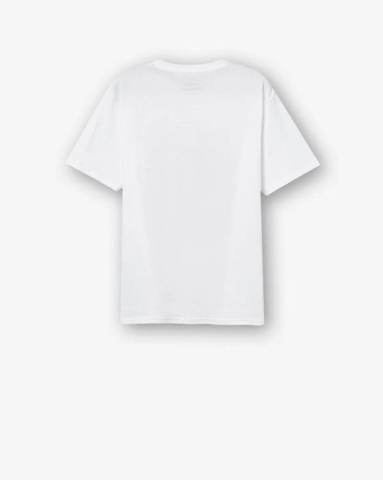 Футболка oversize белого цвета с принтом samurai 