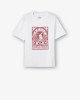 Футболка oversize белого цвета с принтом samurai 