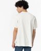 Футболка oversize молочного цвета с принтом 