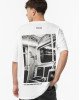 Футболка белого цвета relaxed fit с принтом на спине 