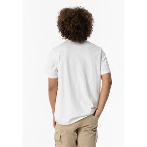 Футболка oversize белого цвета с текстовым принтом