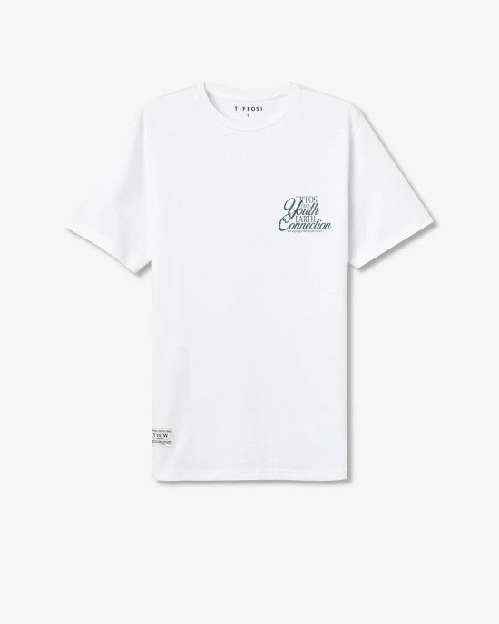 Футболка oversize белого цвета с текстовым принтом