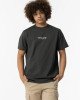 Футболка oversize графитового цвета с принтом на спине 