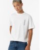Футболка oversize белого цвета с принтом на спине