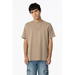 Футболка oversize бежевого цвета 