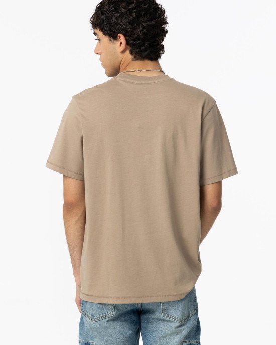 Футболка oversize бежевого цвета 