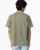 Футболка oversize оливкового цвета в текстовый принт 