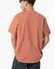 Футболка oversize терракотового цвета с принтом 
