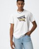 Футболка relaxed fit белого цвета с принтом 