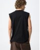 Майка oversize черного цвета с вышивкой Майка oversize черного цвета с вышивкой