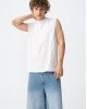 Майка oversize белого цвета Майка oversize белого цвета