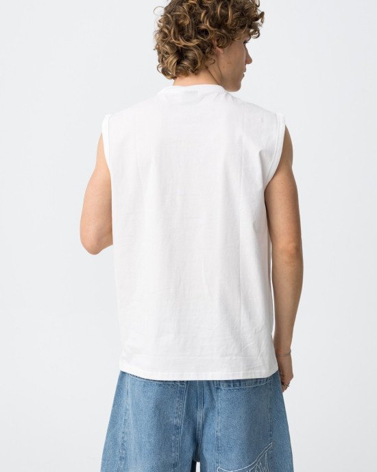 Майка oversize белого цвета Майка oversize белого цвета