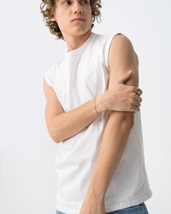 Майка oversize белого цвета Майка oversize белого цвета