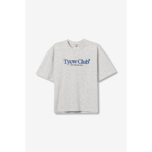 Футболка oversize серого цвета с вышивкой Футболка oversize серого цвета с вышивкой