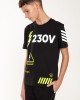 Футболка с принтом "230V"