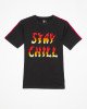 Футболка черного цвета с принтом "Stay chill"