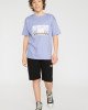 Футболка oversize сиреневого цвета в принт