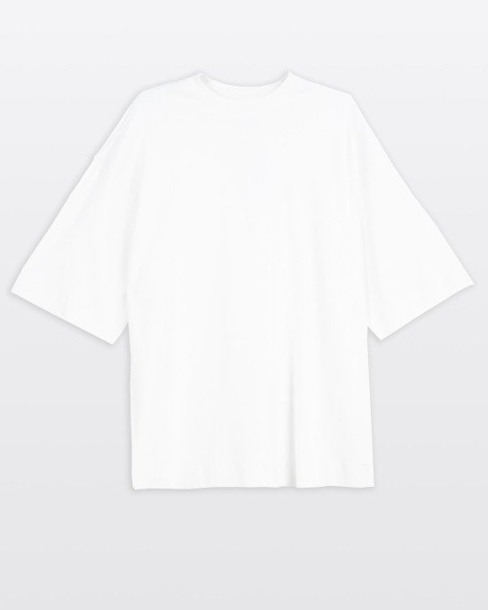 Футболка свободного кроя oversize белого цвета 