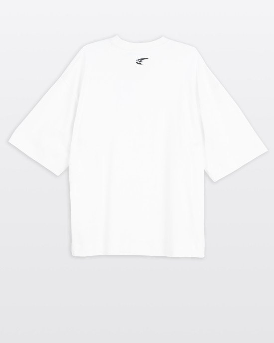 Футболка свободного кроя oversize белого цвета 