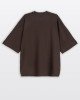 Футболка свободного кроя oversize коричневого цвета