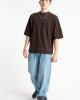 Футболка свободного кроя oversize коричневого цвета