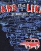 Футболка синего цвета с принтом и вышивкой cars like 