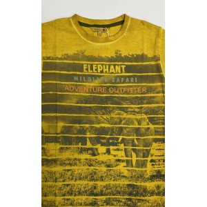 Футболка терракотового цвета с принтом elephant 