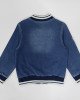 Бомбер трикотажный цвета denim