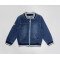Бомбер трикотажный цвета denim 